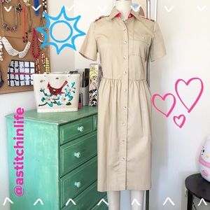 1980’s Vintage Avon Uniform w/ Red Striped Epaulet